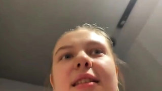 Crazy creampie in the public gym