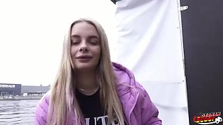 German Scout Nurse Naomi Love Casting Fuck - Big Natural Saggy Tits Blowjob & Rough Sex