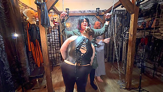 Part 2:- Punishment session for Stephanie for not sucking enough cock with Domina Satana and Lanista Bear.