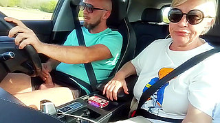 Family car ride with stepmom