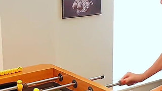 When Strip Foosball Gets Out of Control - 4some Edition